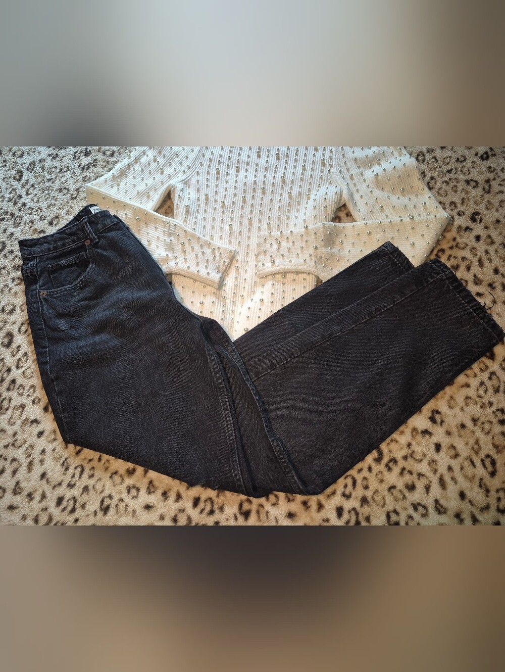Zara High Rise Mom Jeans
